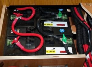 boat battery cables get hot