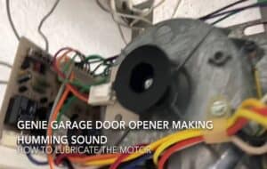 Garage door humming sound