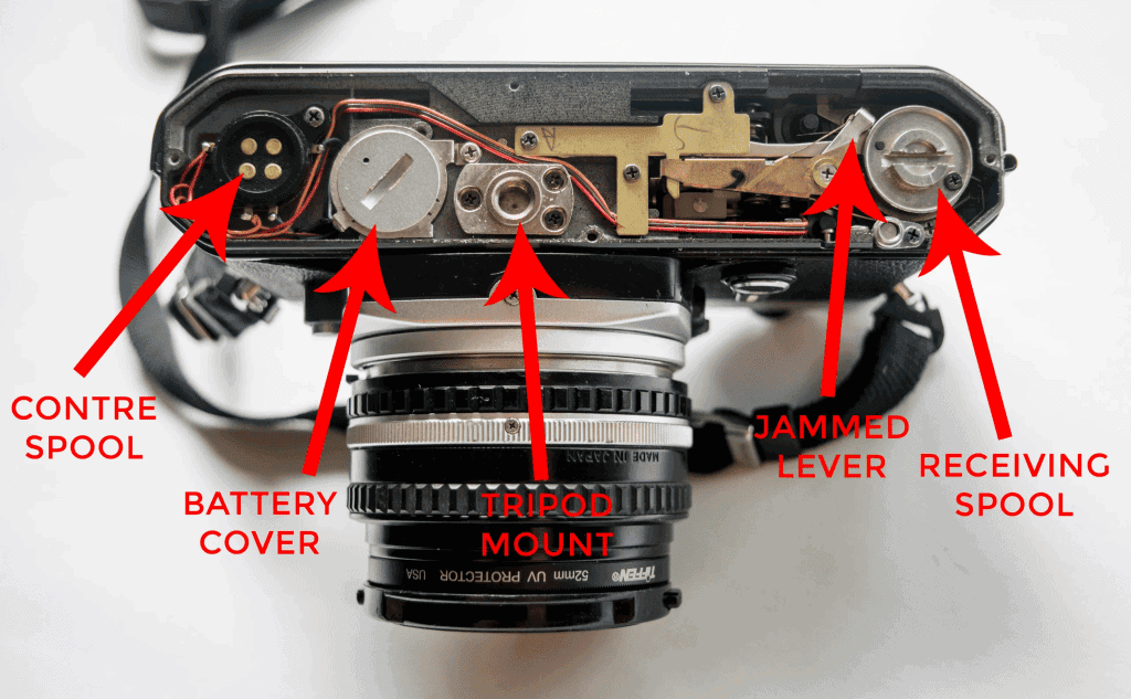 troubleshoot a non-functioning film camera shutter